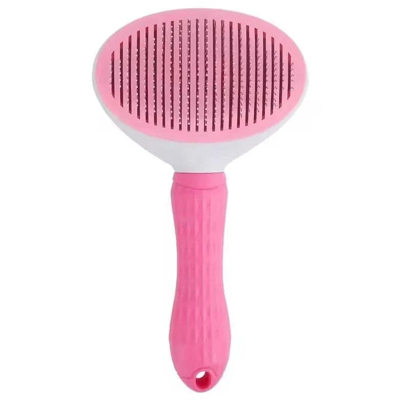 Self-Cleaning Pet Hair Remover Brush for Dogs & Cats - Deshedding Grooming Comb for Long & Short Hair