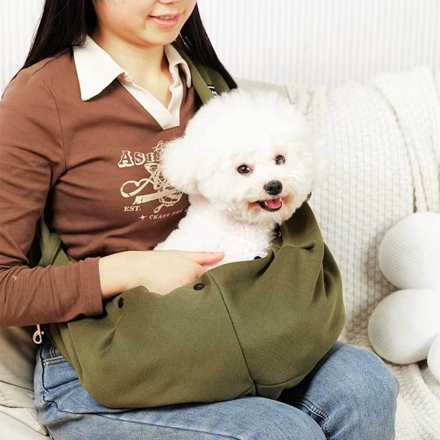 Pet Crossbody Shoulder Bag Carrier Bag Outdoor Travel Portable Cat Puppy Sling Carrier Bag Cat Backpacks Dog Carrying Supplies