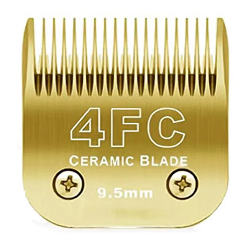 Detachable Pet Dog Clipper Ceramic Blades Set Compatible with Andis,Oster A5,Wahl KM10 Series Clippers