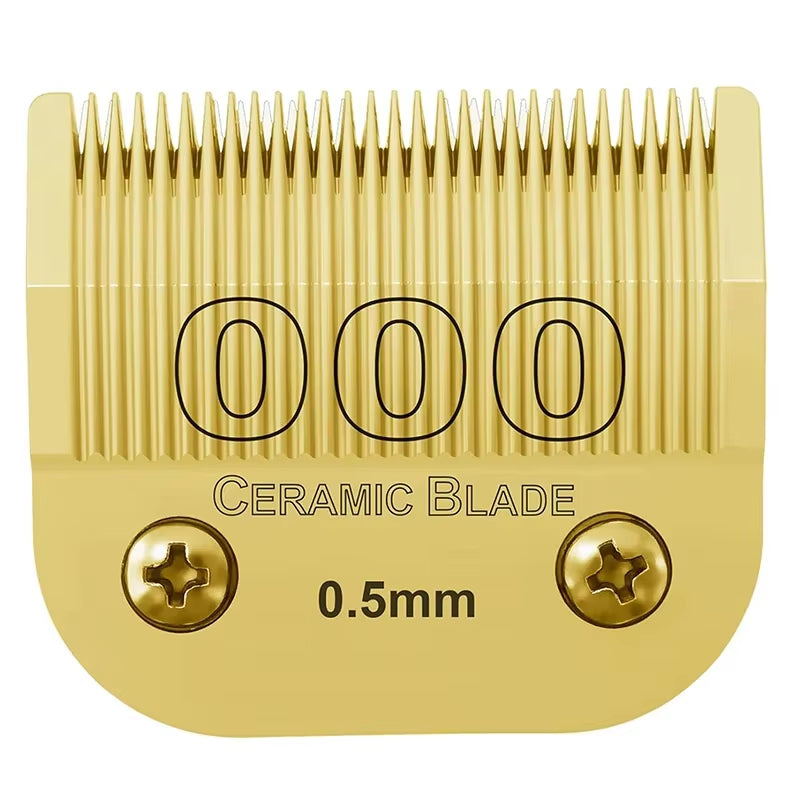 Detachable Pet Dog Clipper Ceramic Blades Set Compatible with Andis,Oster A5,Wahl KM10 Series Clippers
