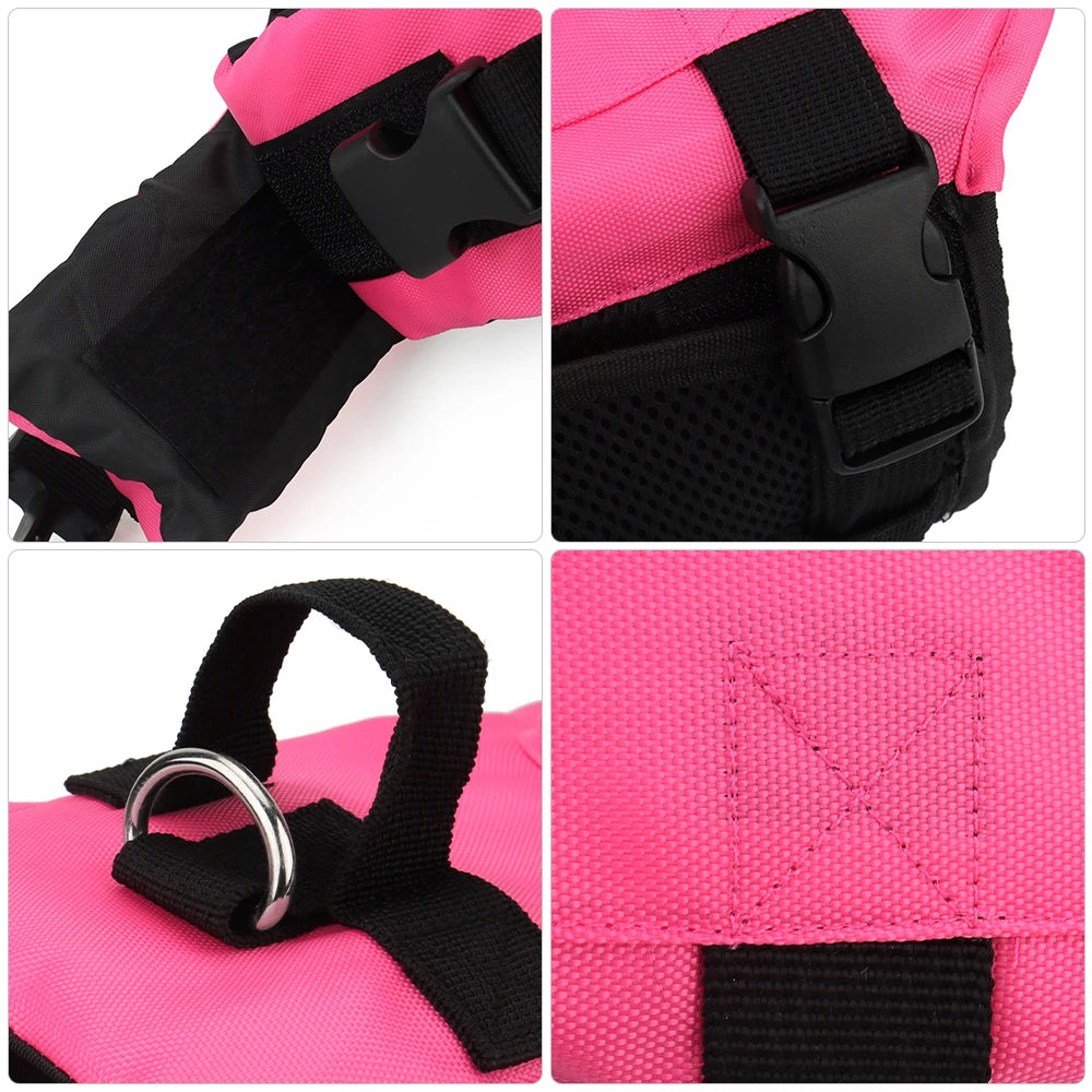 Small Medium Dog Shark Life Vest Swim Clothes Puppy Jacket Pet Clothes for Swimming Pool Beach Boating