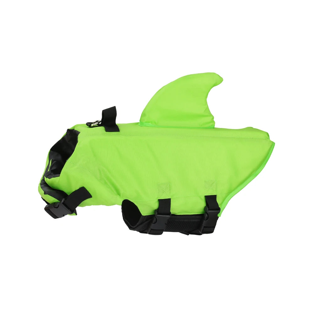 Small Medium Dog Shark Life Vest Swim Clothes Puppy Jacket Pet Clothes for Swimming Pool Beach Boating