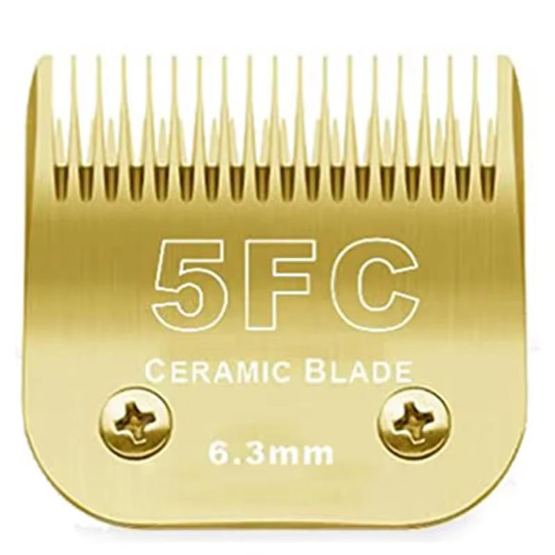 Detachable Pet Dog Clipper Ceramic Blades Set Compatible with Andis,Oster A5,Wahl KM10 Series Clippers