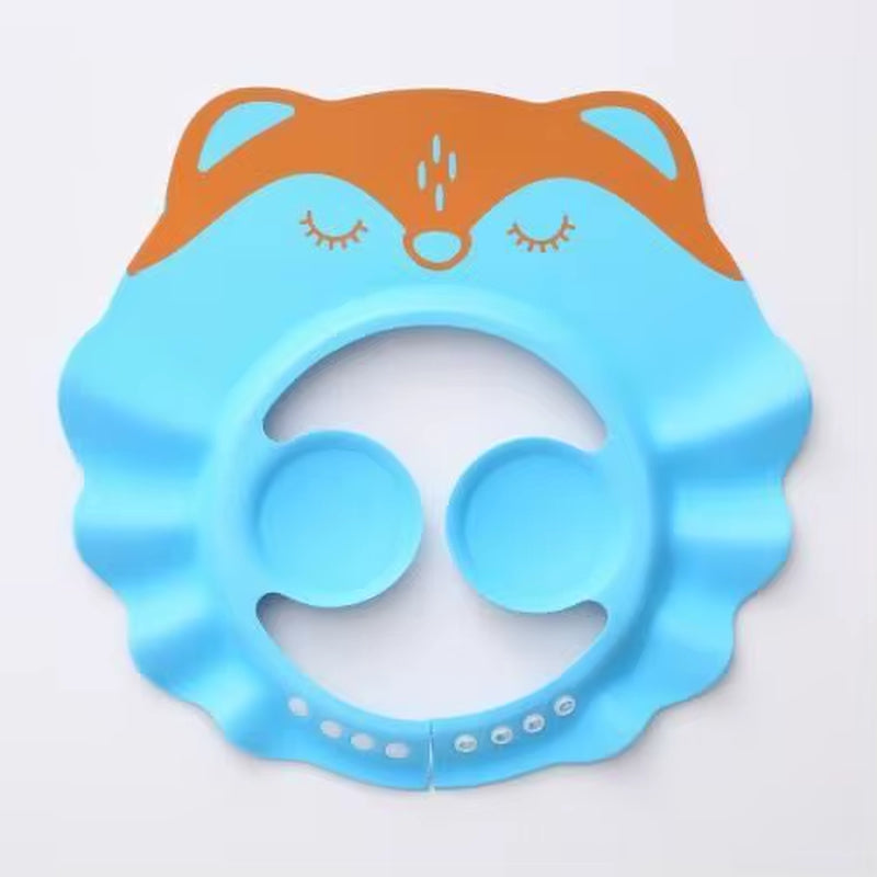 Cartoon Baby Shampoo Caps Adjustable Size Children Baby Shower Eye Waterproof Cap Shampoo Splashguard Hair Wash Shield