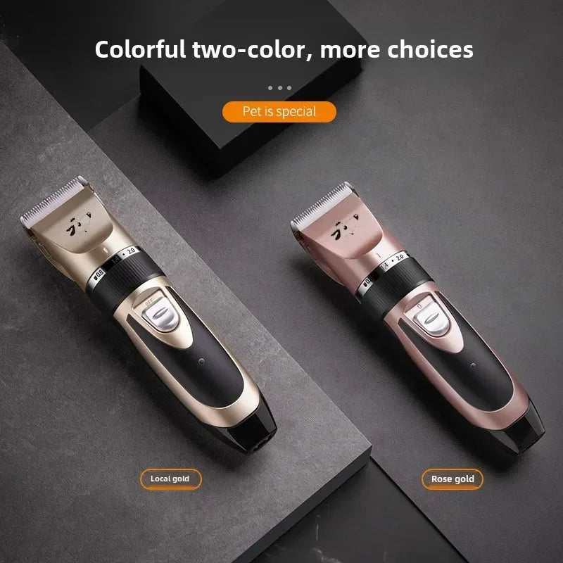 Professional Cat Dog Hair Clipper Grooming Kit Rechargeable Pet Hair Trimmer Shaver Set Animals Hair Cutting Machine Low-Noise