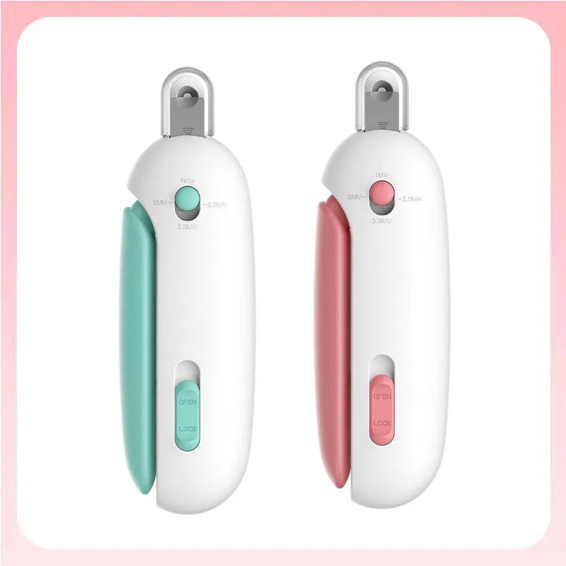 Pet Cat Dog Nail Clipper Cutter Adjustable Hole with Nail File to Avoid Excessive Cutting Professional Grooming Tool