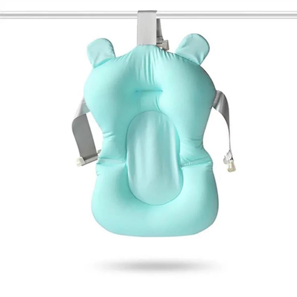 Newborn Baby Toddler Infant Soft Seat Pad Tub Bath Floating Air Cushion Pillow Mat Bathing Cushion Shower Bed Food Grade Foam