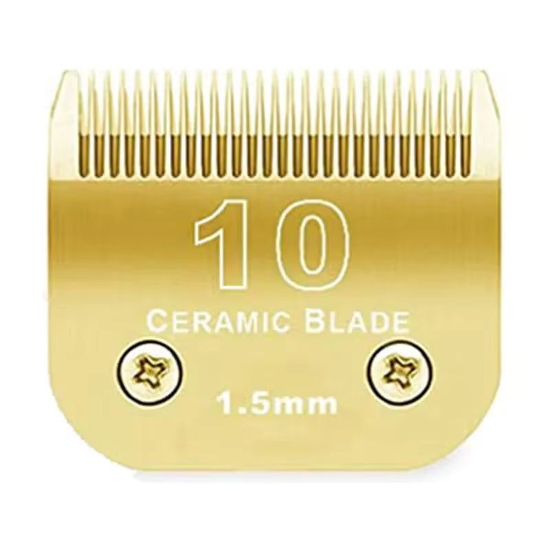 Detachable Pet Dog Clipper Ceramic Blades Set Compatible with Andis,Oster A5,Wahl KM10 Series Clippers