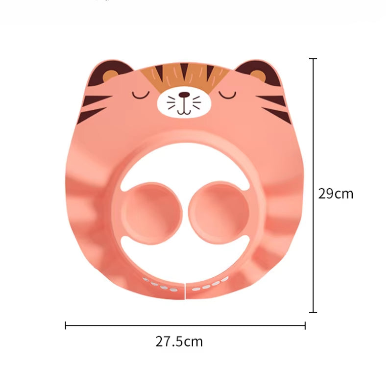 Cartoon Baby Shampoo Caps Adjustable Size Children Baby Shower Eye Waterproof Cap Shampoo Splashguard Hair Wash Shield