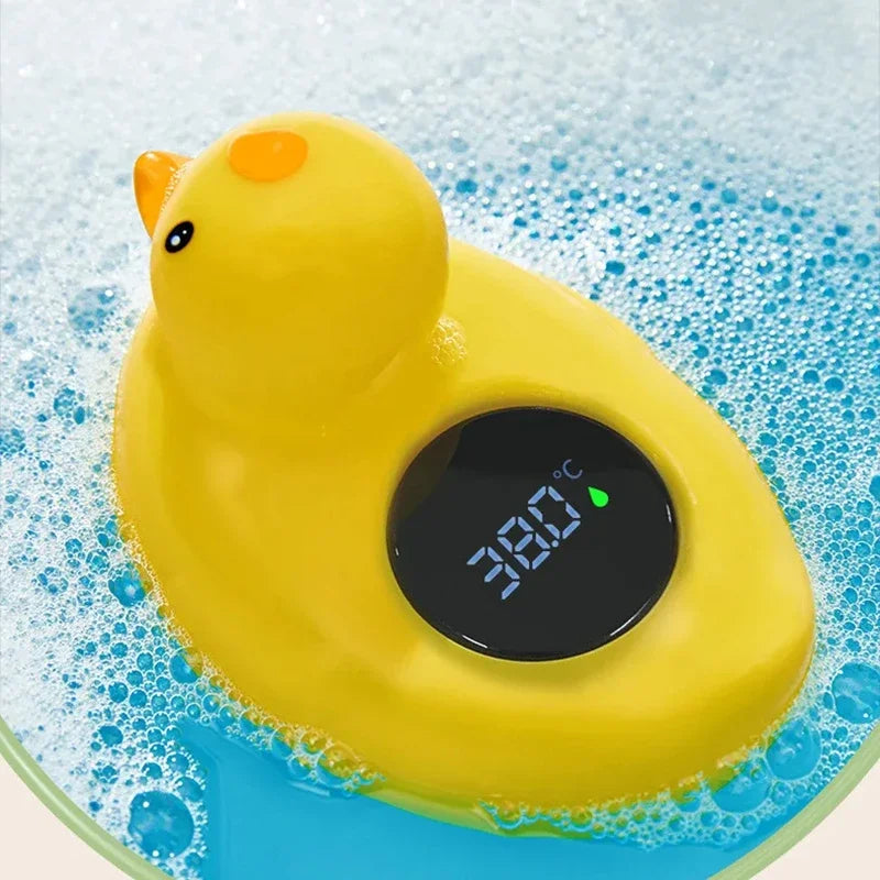 Little Yellow Duck Baby Bath Thermometer Waterproof Floating Temperature Sensor Safe Shower Water Indicator for Babies
