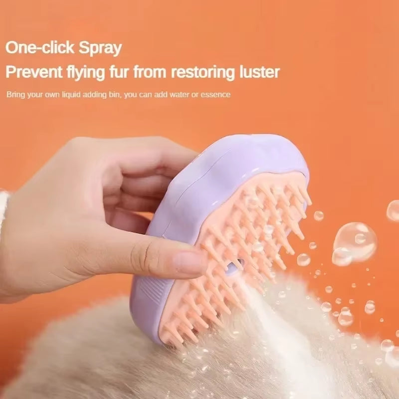 Cat Steam Brush 3 in 1 Electric Pet Brush Cat Hair Brushes Massage Dog Brush Spray Comb Pet Grooming Hair Removal Combs