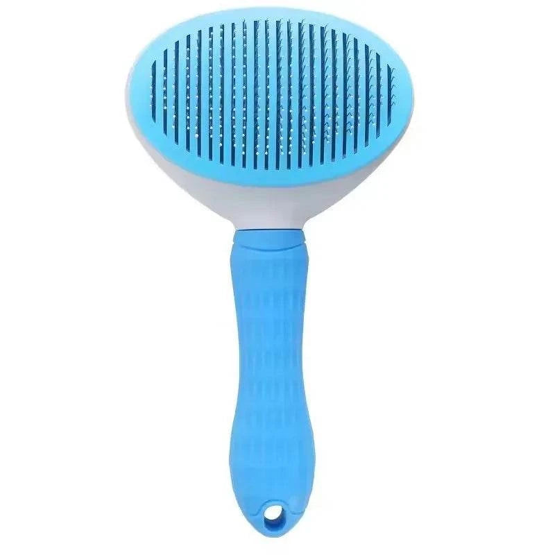 Self-Cleaning Pet Hair Remover Brush for Dogs & Cats - Deshedding Grooming Comb for Long & Short Hair