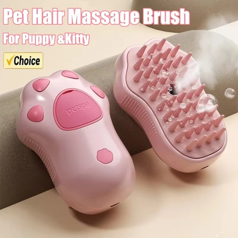 Cat Steam Brush 3 in 1 Electric Pet Brush Cat Hair Brushes Massage Dog Brush Spray Comb Pet Grooming Hair Removal Combs