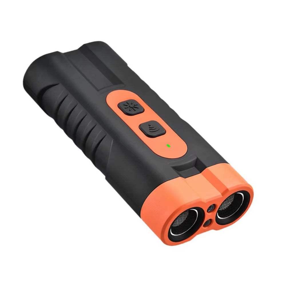 Rechargeable Ultrasonic Dog Repeller – Anti-Barking Trainer with LED..