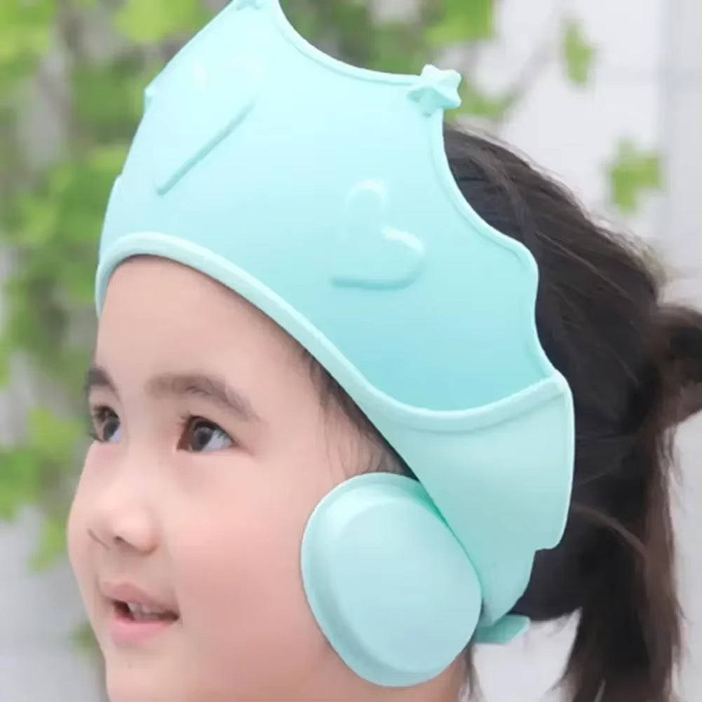 For Kids Ear Protection Safe Children Shampoo Bathing Adjustable Hair Wash Hat Shower Protect Head Cover Baby Shower Soft Cap
