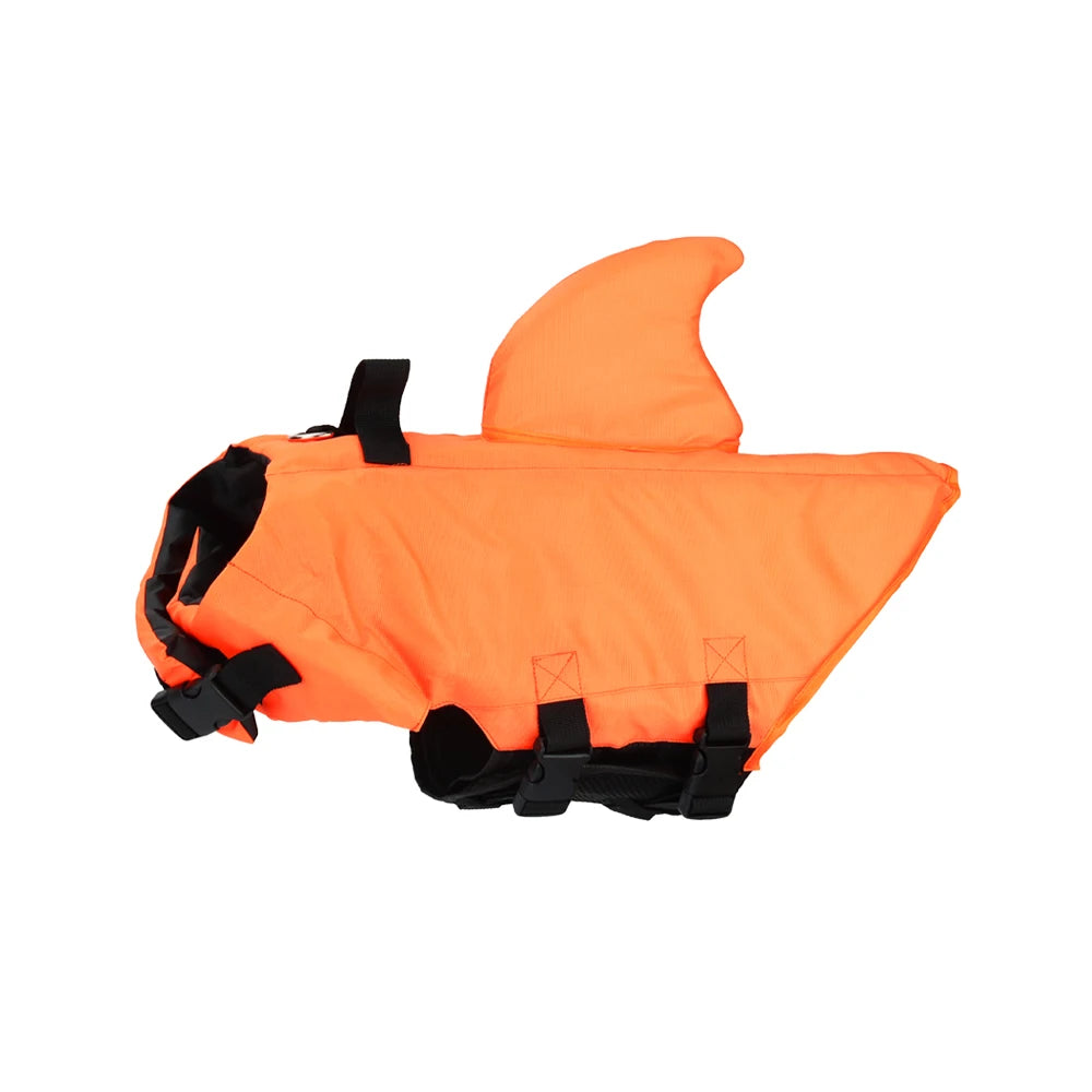 Small Medium Dog Shark Life Vest Swim Clothes Puppy Jacket Pet Clothes for Swimming Pool Beach Boating