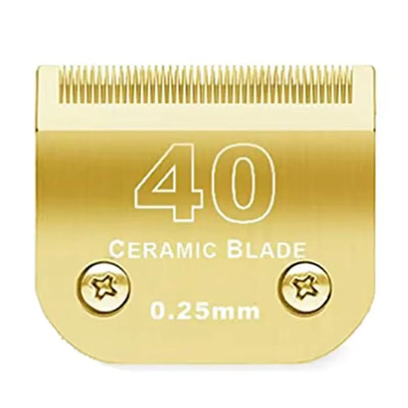 Detachable Pet Dog Clipper Ceramic Blades Set Compatible with Andis,Oster A5,Wahl KM10 Series Clippers
