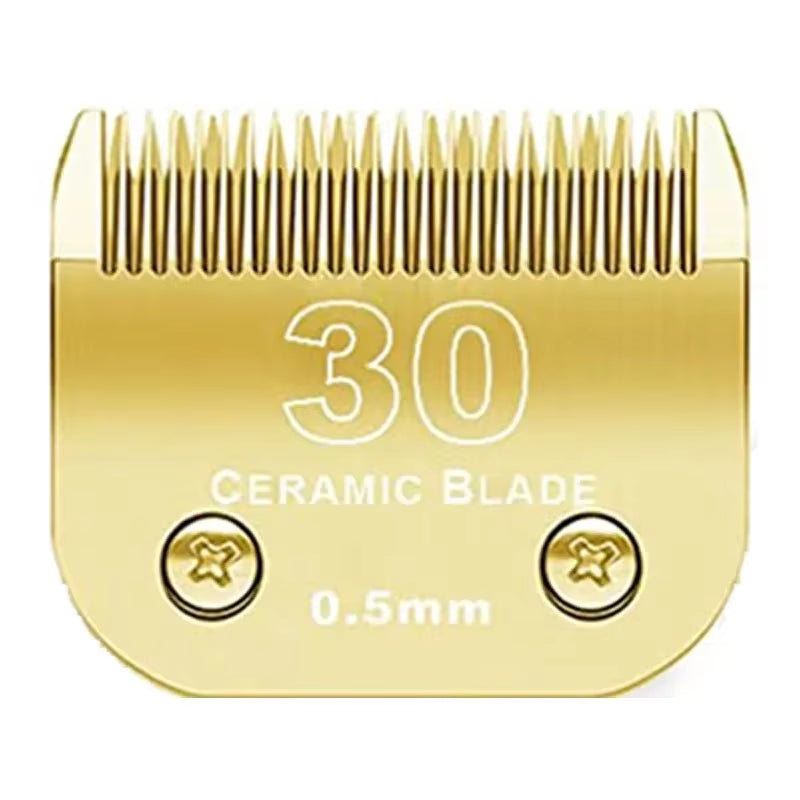Detachable Pet Dog Clipper Ceramic Blades Set Compatible with Andis,Oster A5,Wahl KM10 Series Clippers