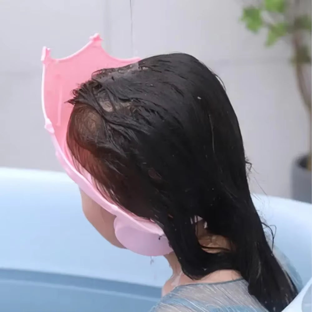For Kids Ear Protection Safe Children Shampoo Bathing Adjustable Hair Wash Hat Shower Protect Head Cover Baby Shower Soft Cap