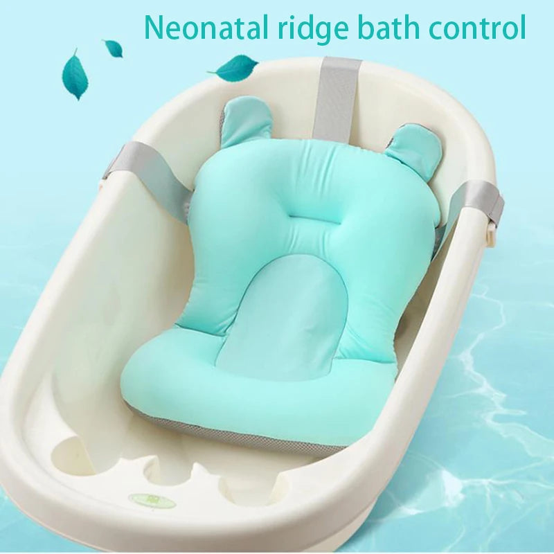 Newborn Baby Toddler Infant Soft Seat Pad Tub Bath Floating Air Cushion Pillow Mat Bathing Cushion Shower Bed Food Grade Foam