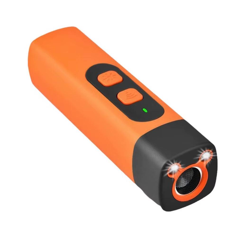 Rechargeable Ultrasonic Dog Repeller – Anti-Barking Trainer with LED..