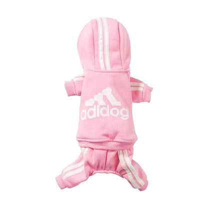 Adidog Clothes Dog Jumpsuit - Warm Puppy Pet Clothes for Dog Hoodies..
