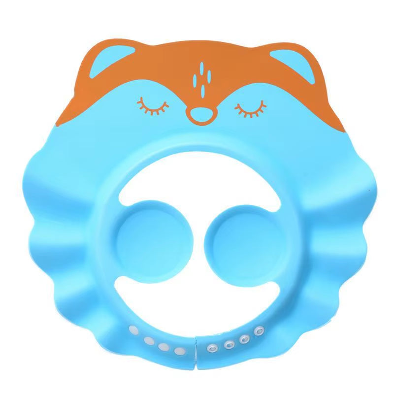 Cartoon Baby Shampoo Caps Adjustable Size Children Baby Shower Eye Waterproof Cap Shampoo Splashguard Hair Wash Shield